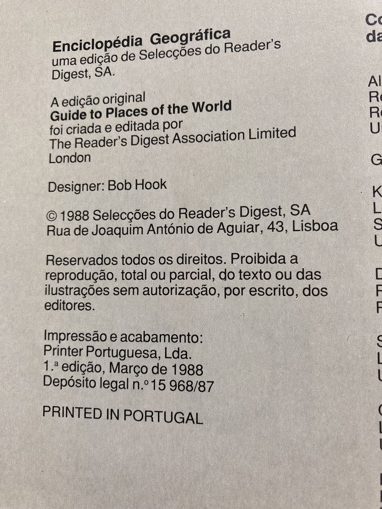 Enciclopédia Geográfica (Selecções Reader’s Digest, 1988)