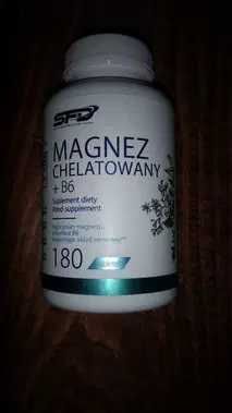 Magnez Chelatowany + B6 tabletki 180 szt Diglicynian magnezu