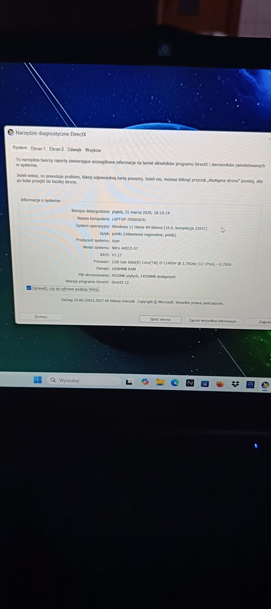 Laptop Acer Nitro 5