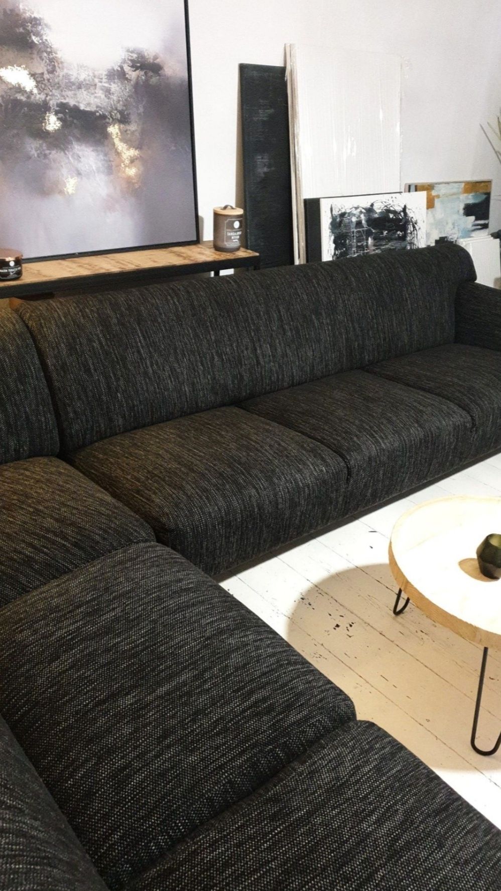 Extra sofa duży narożnik nowoczesny Gala Collezione chrom tkanina