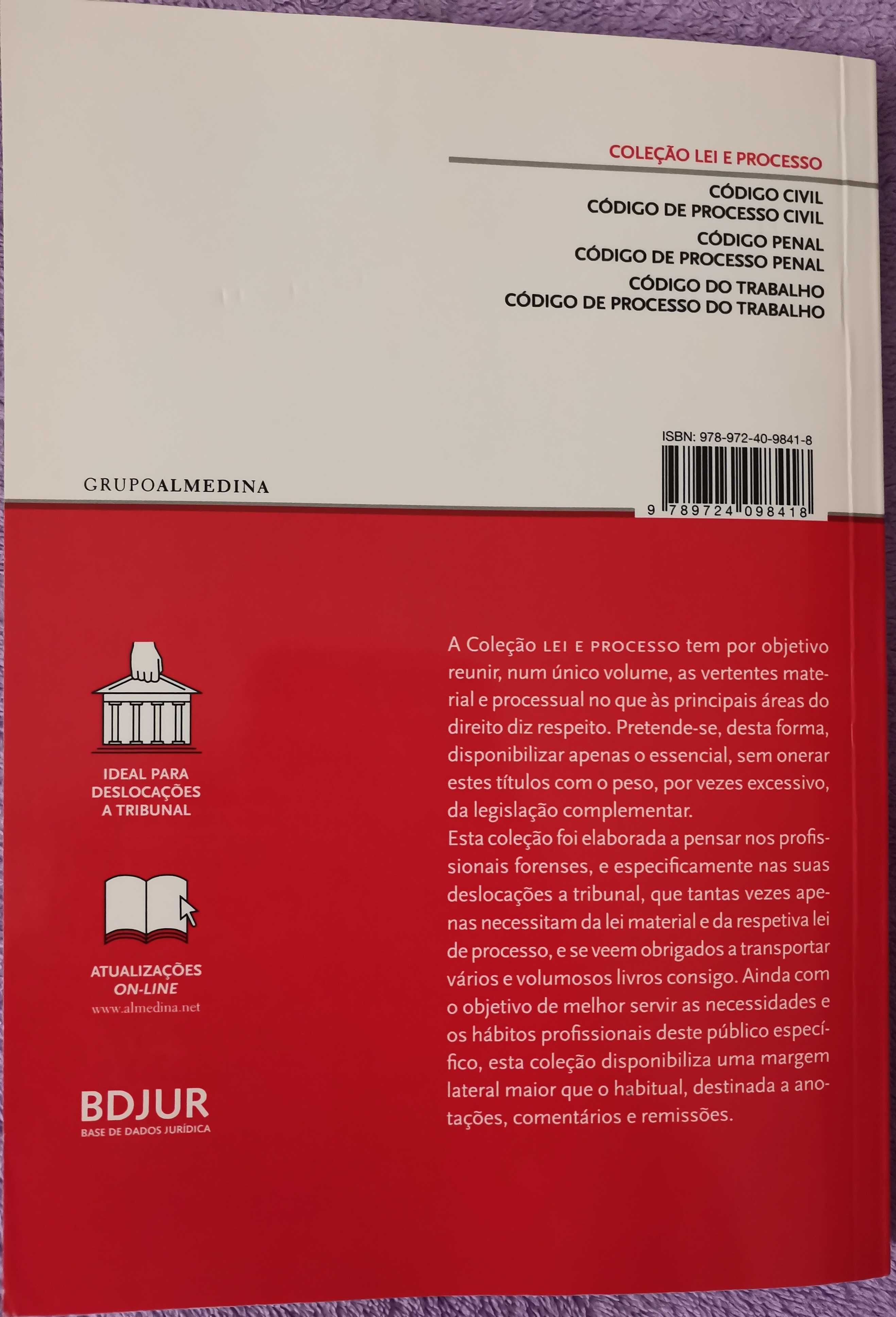 Código do trabalho e código de processo do trabalho