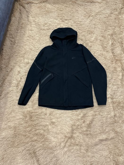 Чёрная куртка nike tech fleece pack найк теч флис пак оригинал m