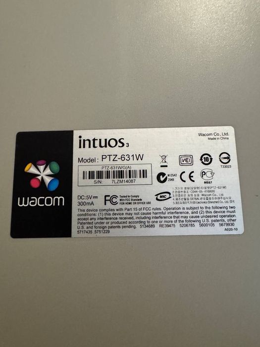 Графічний планшет Wacom Intuos 3 PTZ-631W