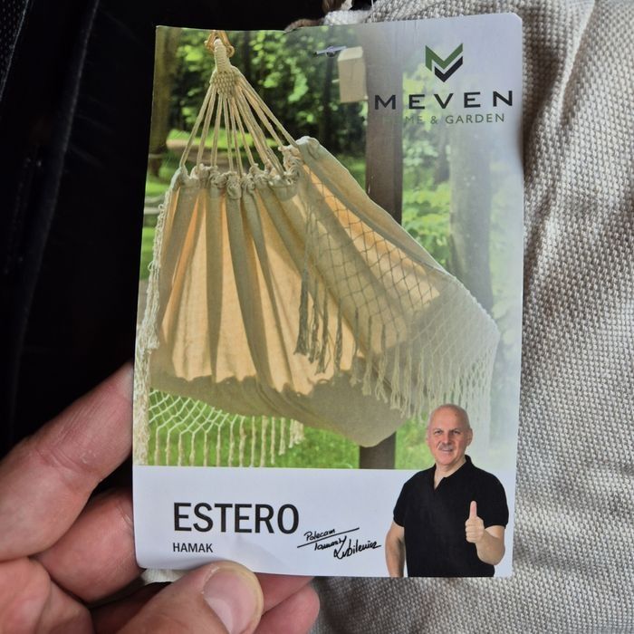 Hamak Estero beżowy Nowy 2m x 1.5m