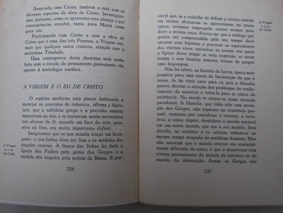 A Virgem Maria (Nossa Senhora) de Jean Guitton - 1 Edição Ano 1959