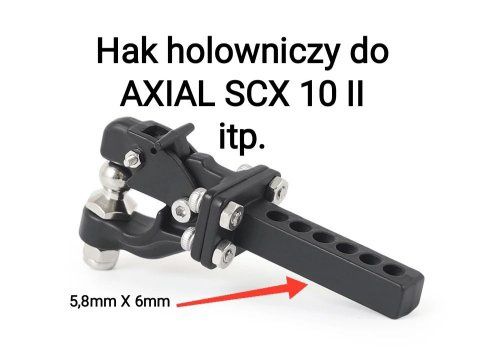 Metalowy hak holowniczy zaczep kulowy do modelu rc 1:10 SCX TRX REELY