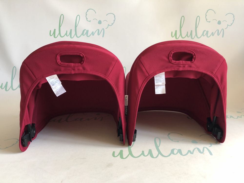 Bugaboo Donkey 2 budka daszek Ruby Red x2