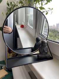 зеркало настенное с полочкой полка настенная с зеркалом