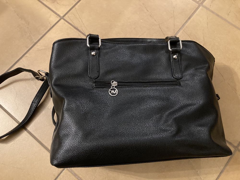 Czarna torebka shopper bag jak nowa