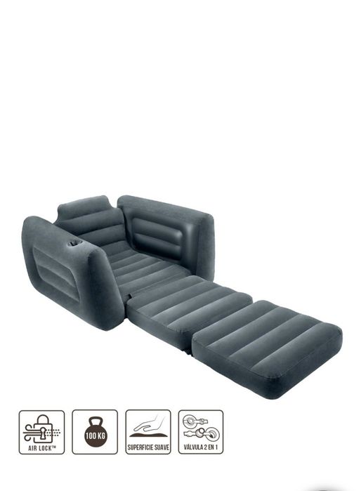 Poltrona cama insuflável