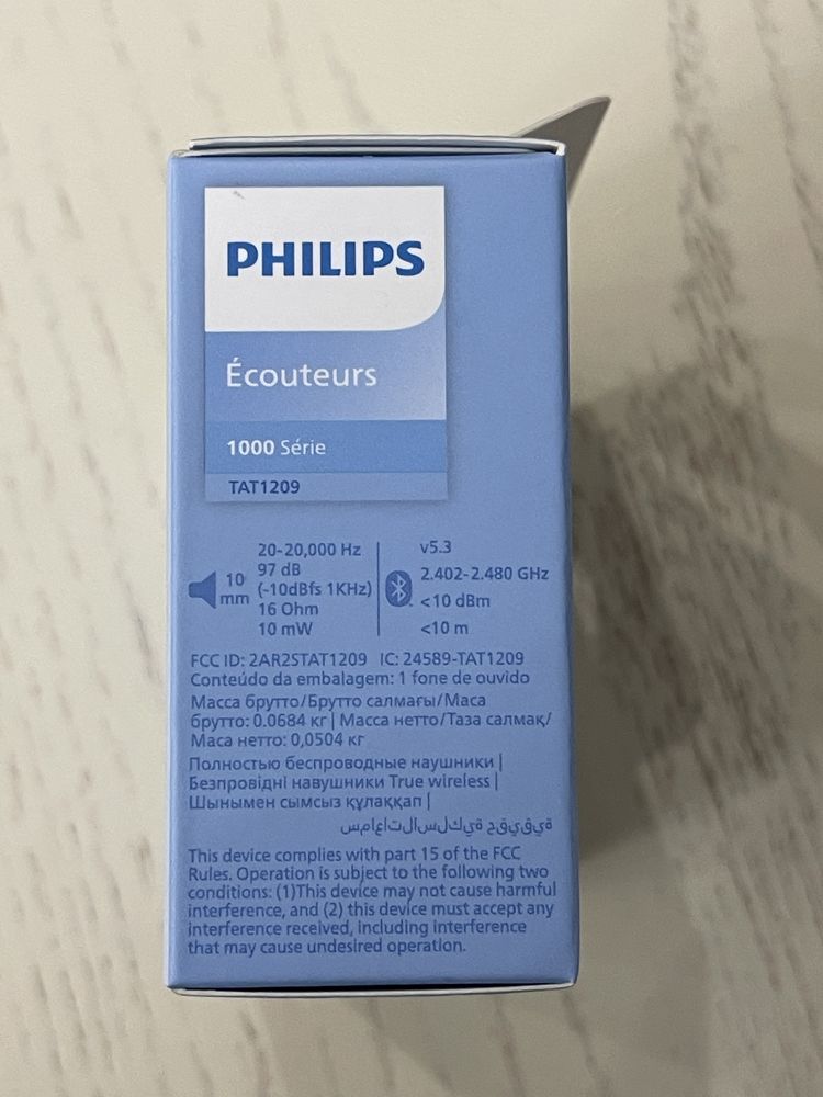 Наушники Philips TAT1209 BT IPX4 Black (TAT1209BK/00)