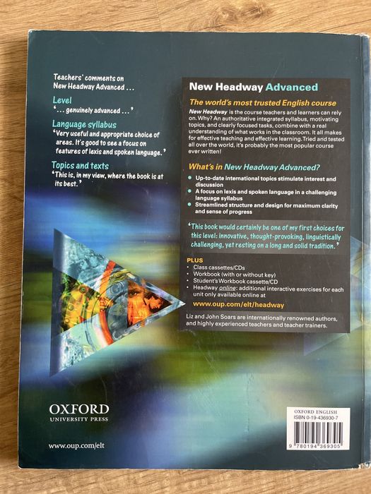 Headway Advanced Student’s book Oxford