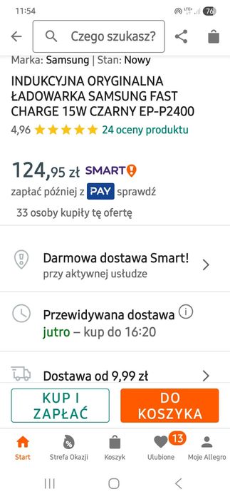 Ładowarka indukcyjna Samsung