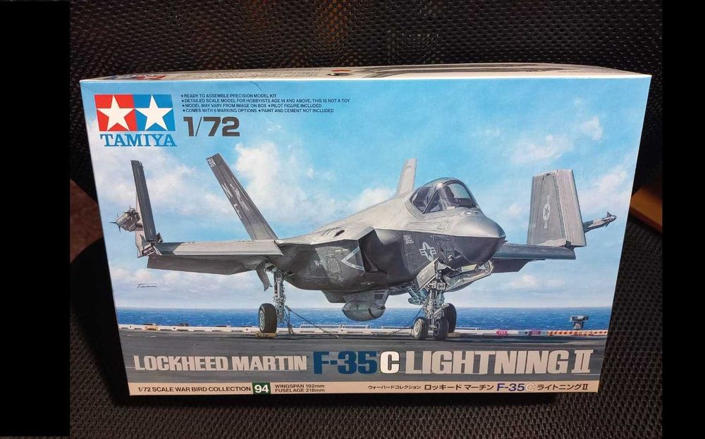 ! Новинка 2025! Сборная модель самолета F-35C lightning II Tamiya 1/72