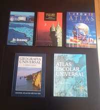 Vários livros geografia