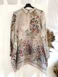 koszula johnny was 100% rayon luksusowy boho styl 36