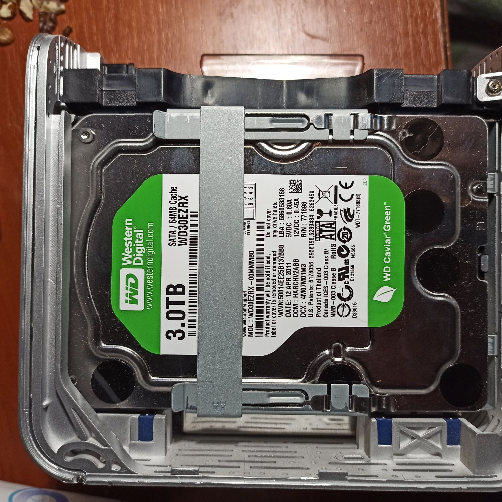 Жорсткий диск HDD3.5" 3Tb WD Green, SATA3, 64Mb, 5400 rpm (WD30EZRX)