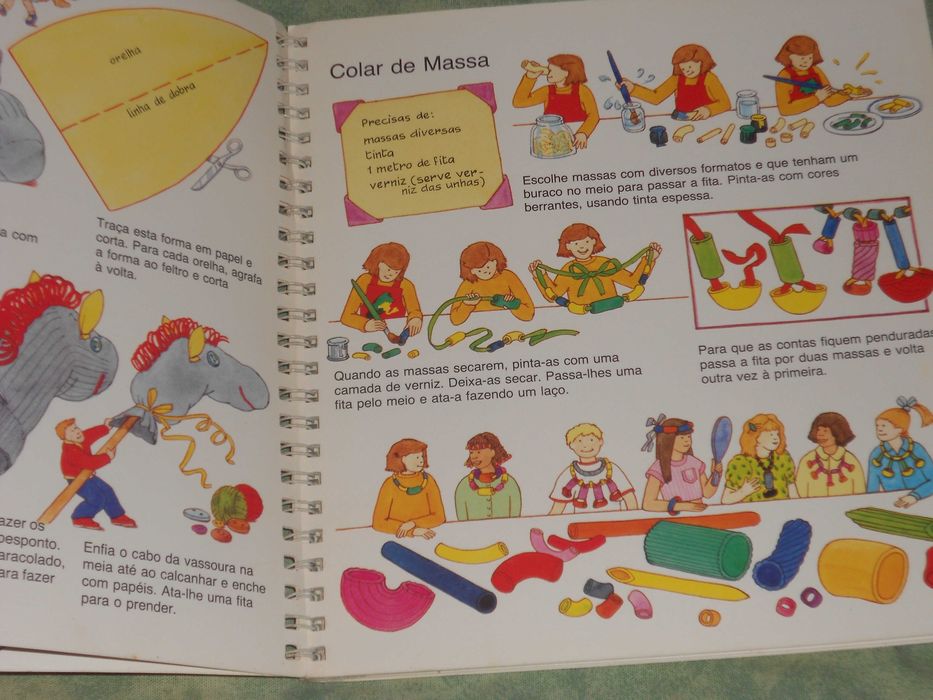 Livro infantil crianças actividades sabes fazer presentes, desabrochar