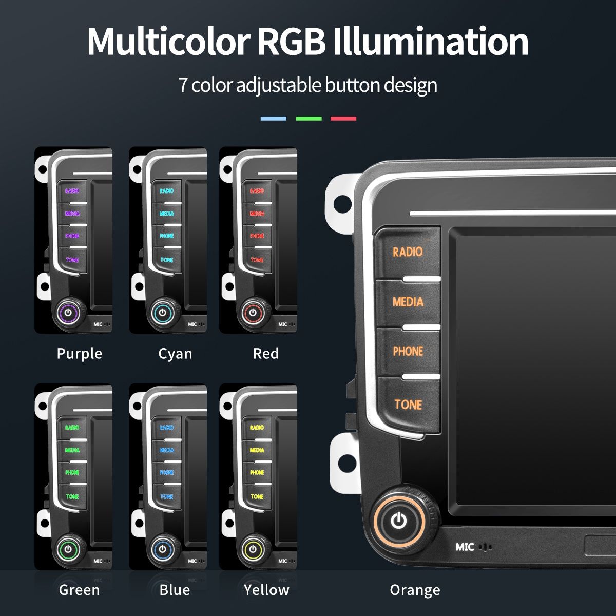 Radio Nawigacja 2/32gb Android 13 Carplay Vw,Passat,Golf,Skoda,Seat