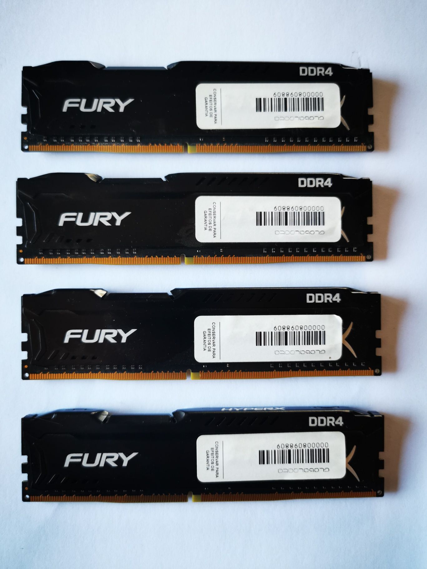 Kit de 4 DDR4 FURY 16GB