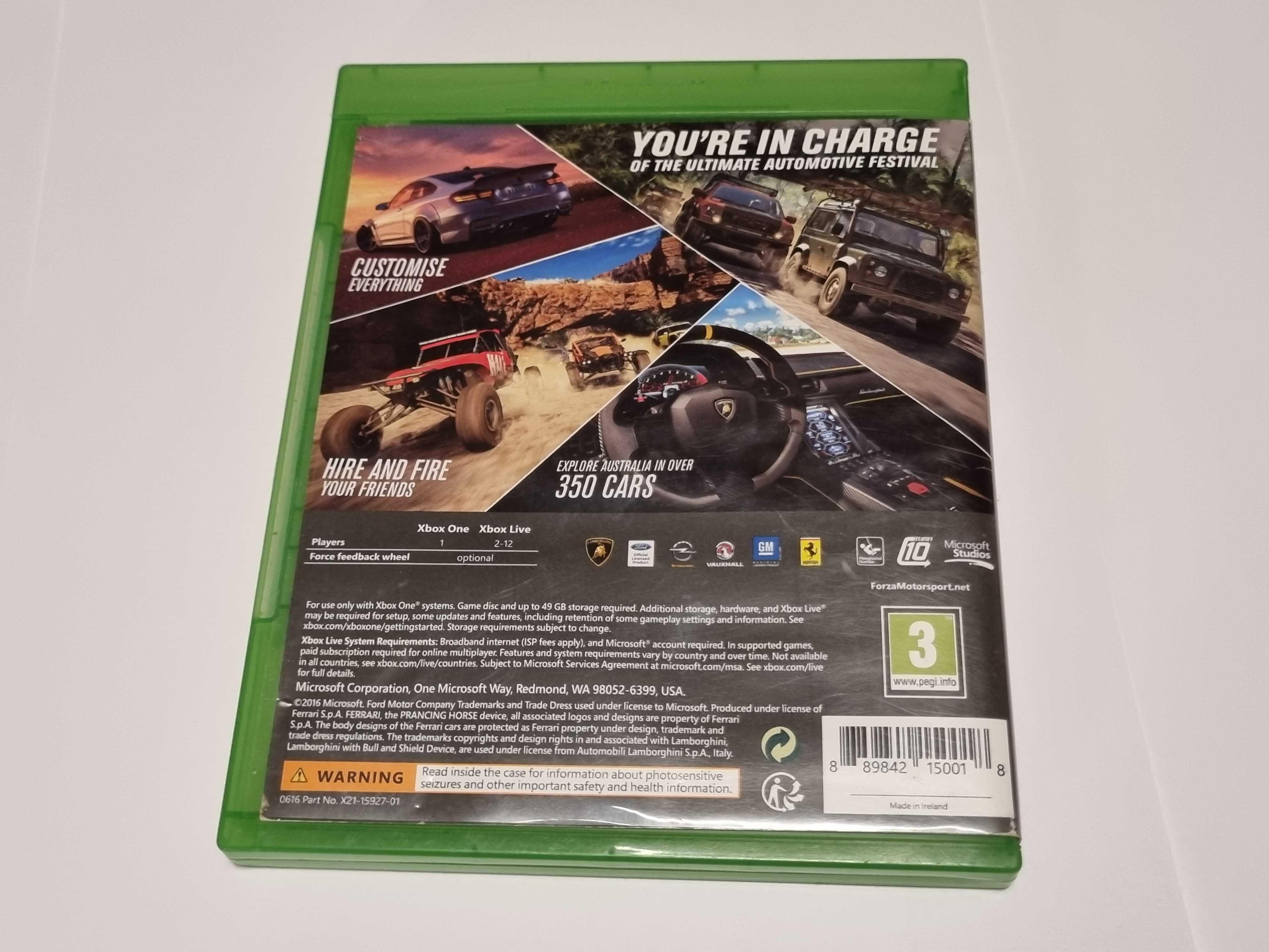 Gra na xbox one Forza Horizon 3