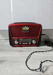 Radio solarne czerwone latarka