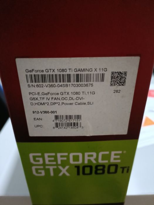 GeForce GTX 1080ti Gaming X 11G