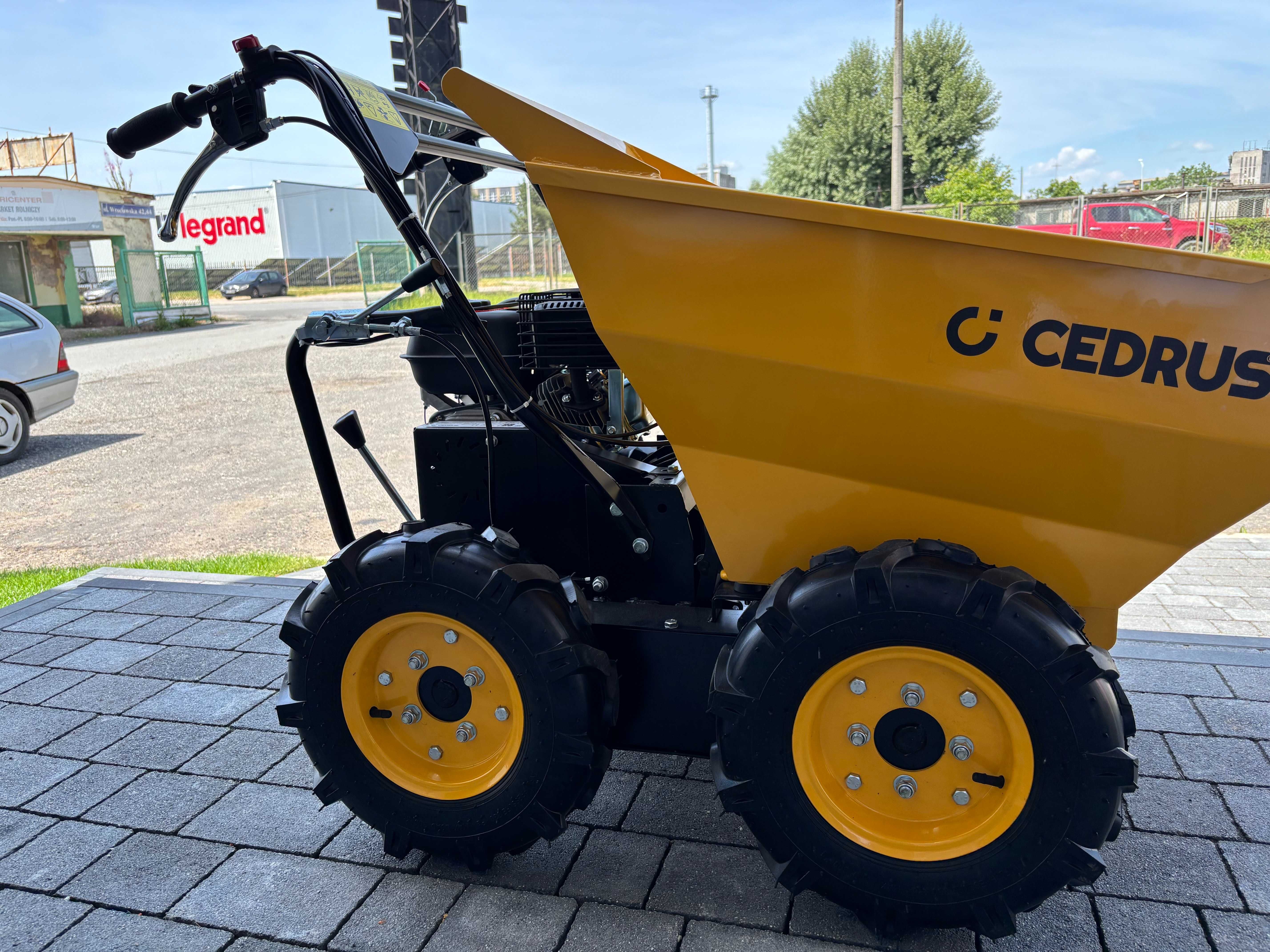 Taczka CEDRUS TR-300, z napędem, ładowność 500kg WYPOŻYCZENIE