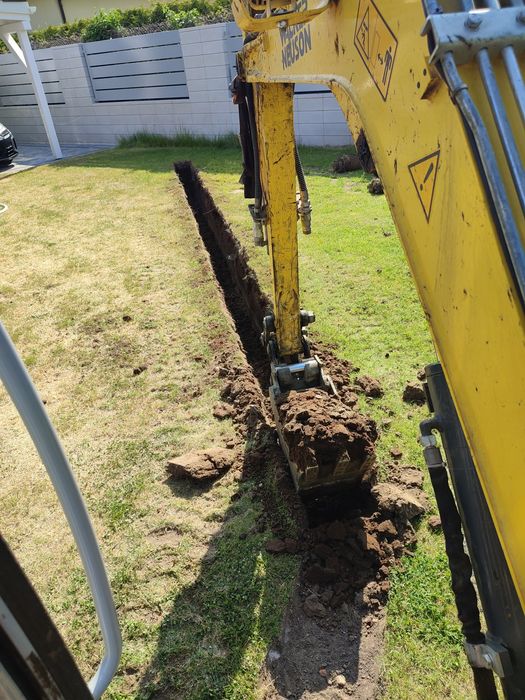 Wynajem minikoparki koparka 3t 5t 9t przebicia prad woda gaz kanaliza