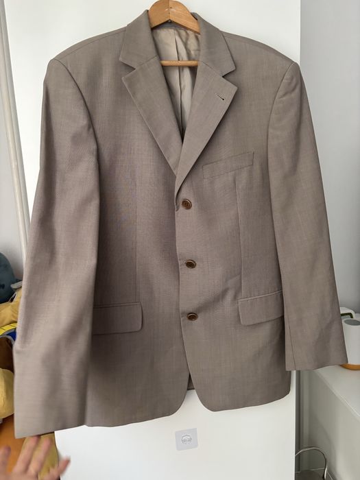 Elegancka męska welniana marynarka z kaszmirem Hugo Boss