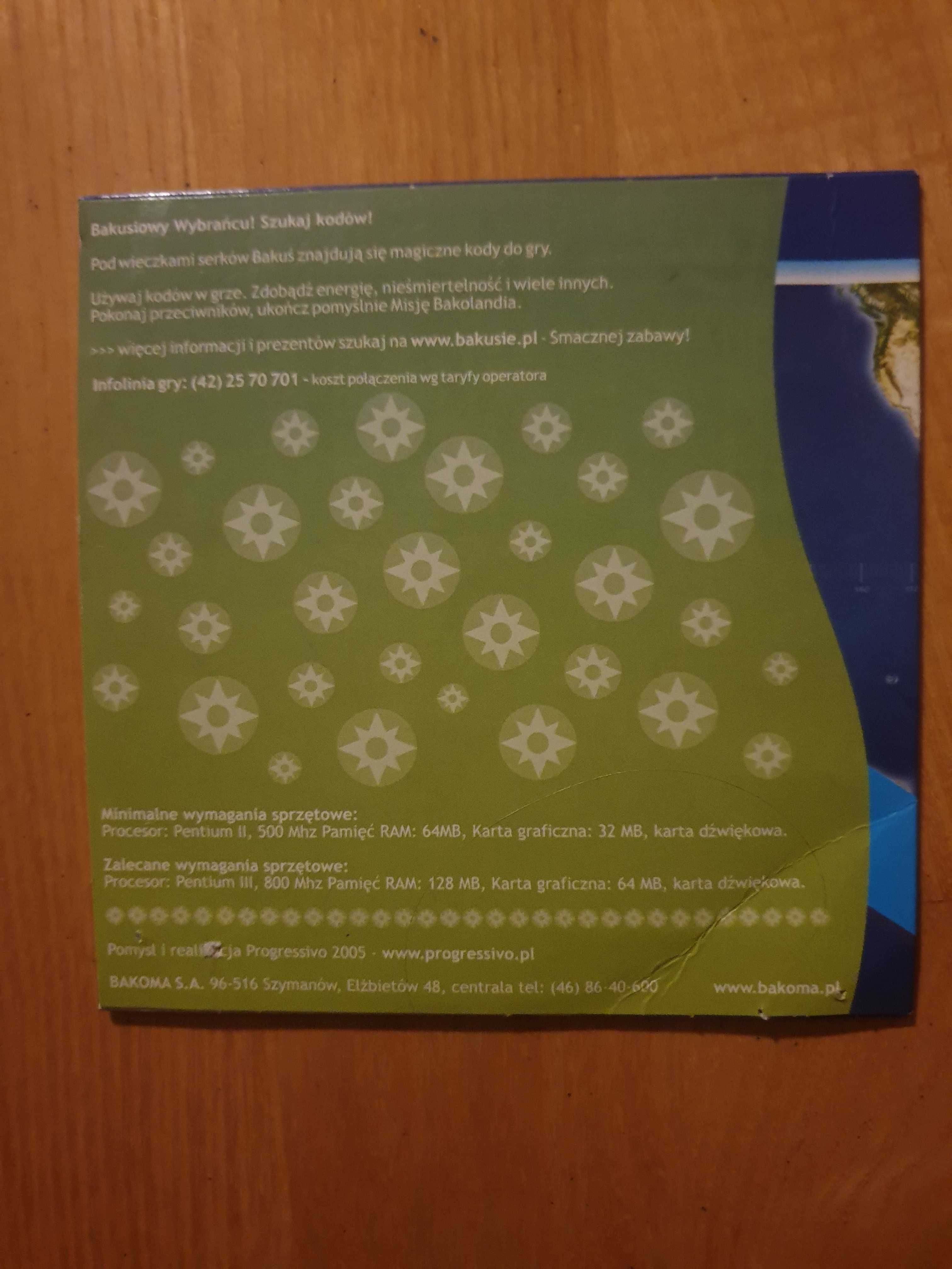 Gra PC Bakoma Misja Bakolandia Bakuś CD:05