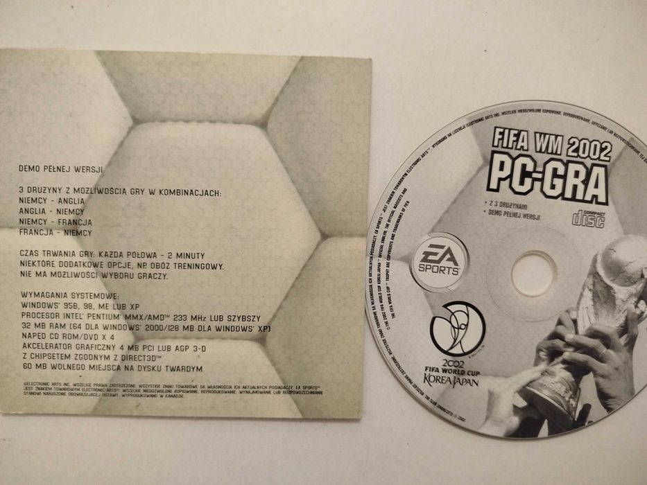 Fifa WM 2002 Pc Gra Polskie wydanie dema gry Fifa World Cup 2002