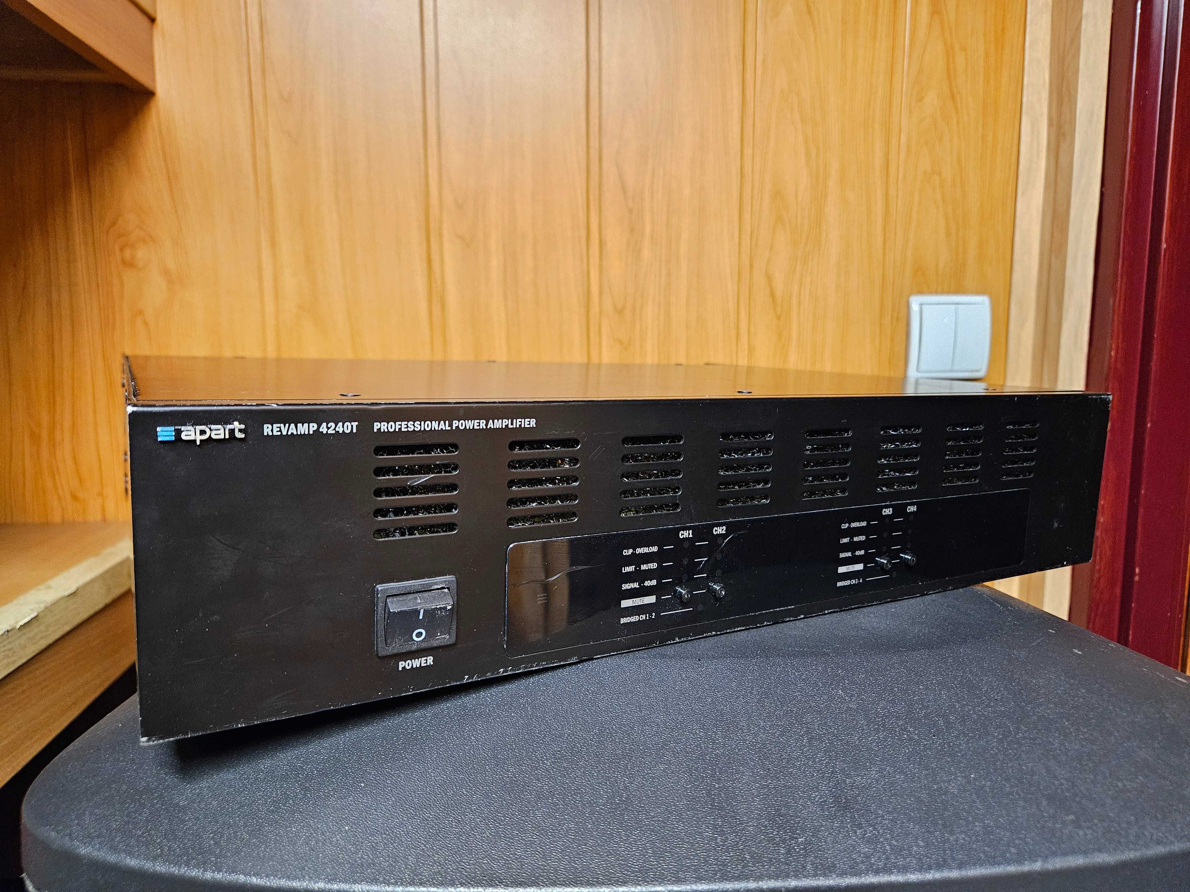 Wzmacniacz strefowy -100V- APART REVAMP 4240T- Uszkodzone zasilanie