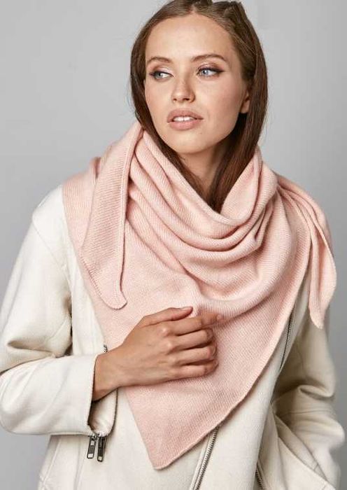 Бактус вовна Odyssey абрикос хустка шарф шерсть платок