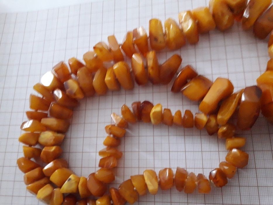 Naszyjnik bursztyn bałtycki 133gram