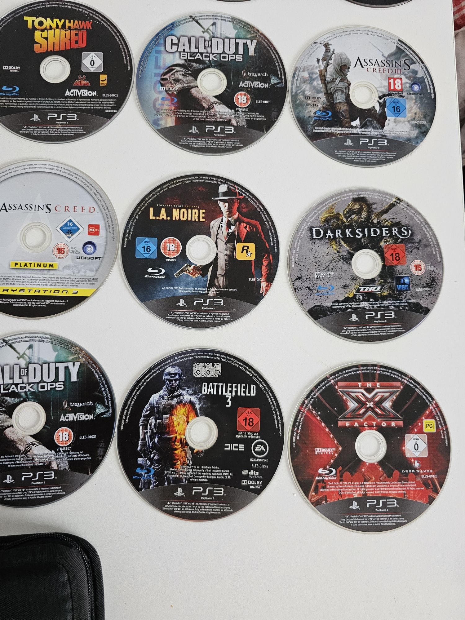Ps3 gry 24 szt zadbane brak pudełek
