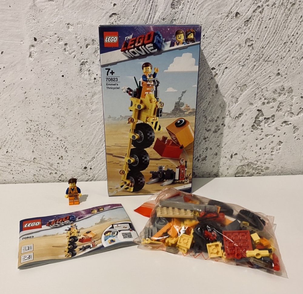 LEGO 70823 - Lego Movie 2 - Trójkołowiec Emmeta - stan BDB - komplet