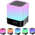 Lampka nocna BISEOAMZ DY28 Plus z budzikiem i głośnikiem Bluetooth
