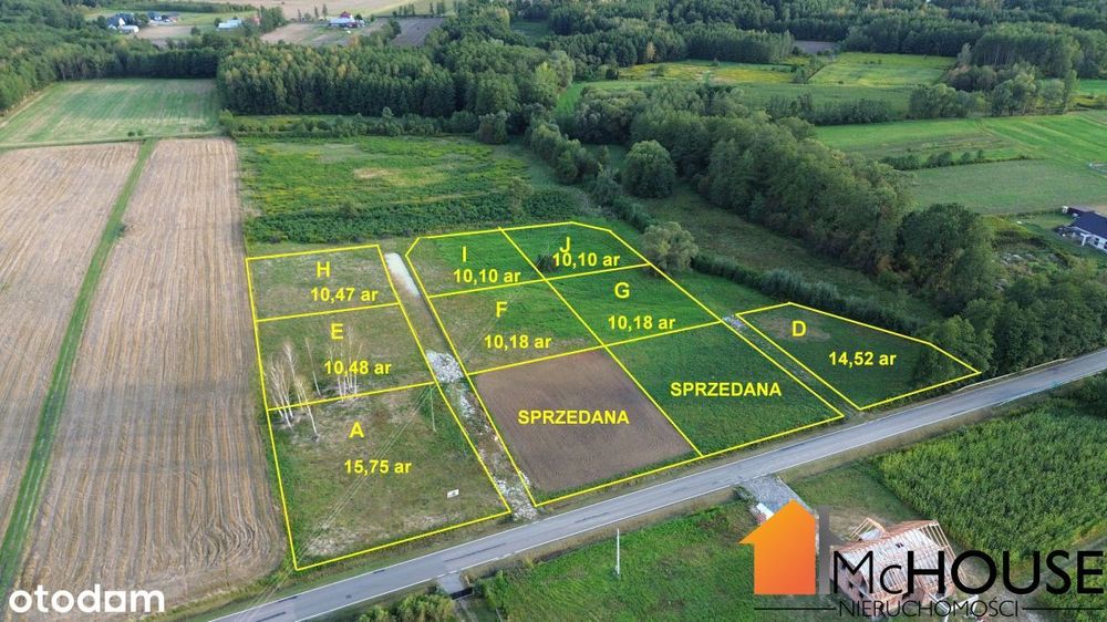 Radomyśl - 10 ar, wym. 30x34m i dodatkowo...