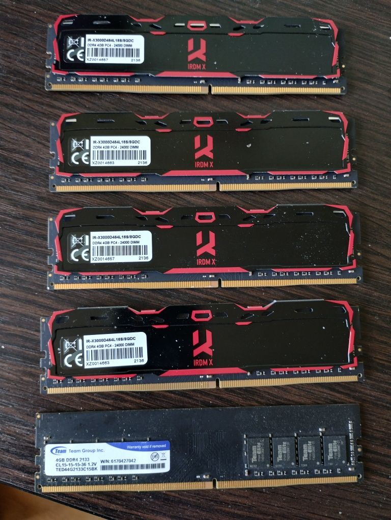 Продам оперативную память ddr, ddr2, ddr3,ddr4