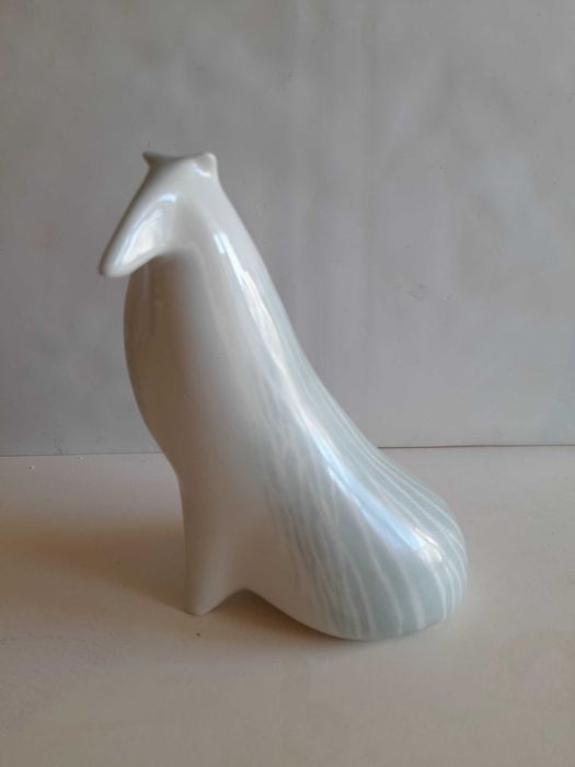 Figurka porcelanowa pies Collie Ćmielów sygnowana