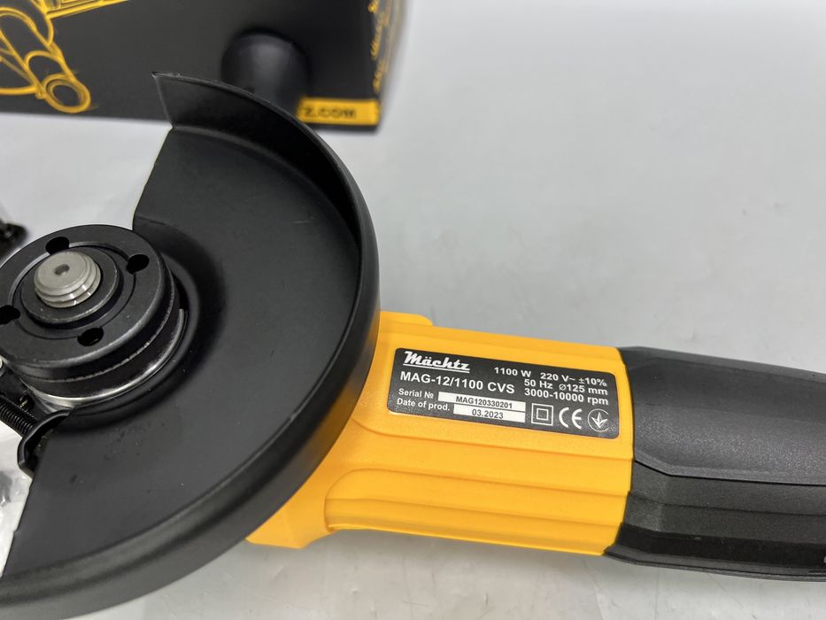Болгарка Machtz MAG-12/1100 CVS Регулировка скорости 1100 Вт Новая