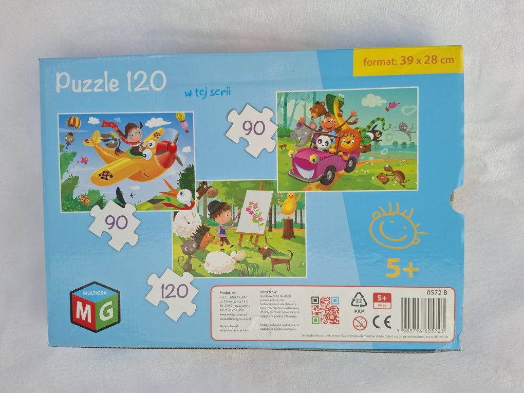 Puzzle Spacer firmy Multigra 120 elementów idealne