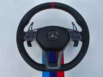 Volante "NOVO" MERCEDES completo com airbag e patilhas aceito retoma