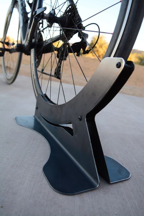Сучасна та стильна підставка для велосипеду, велопарковка чорна, сіра