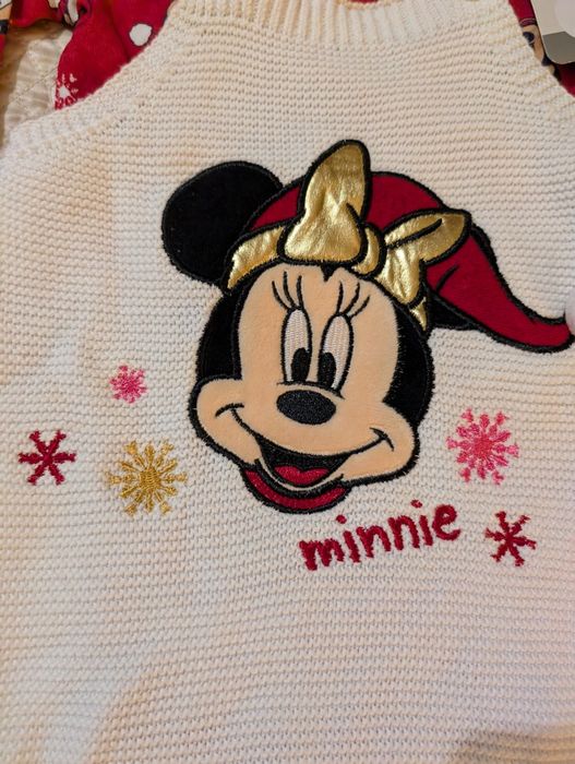 Jardineira / macacão e blusa 9-12 natal