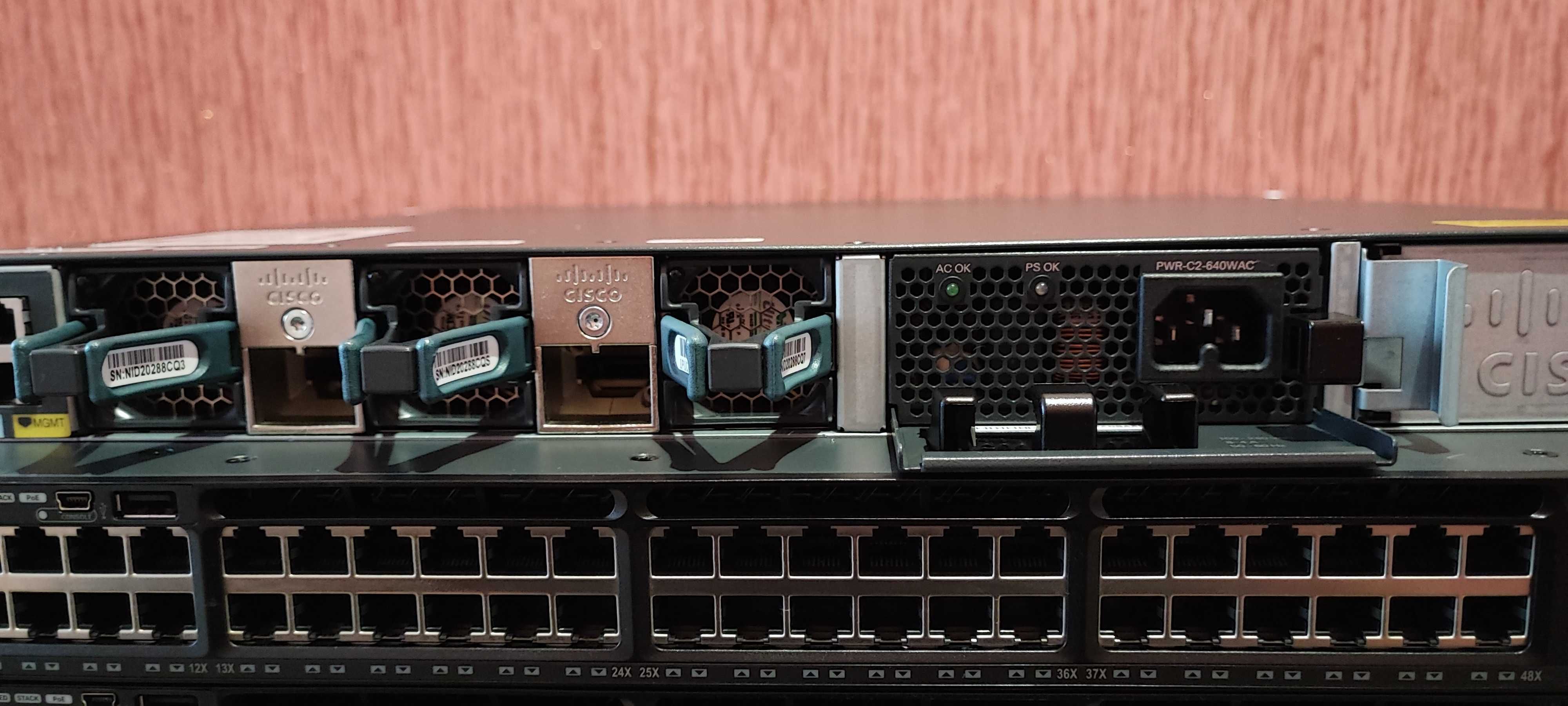 48POE+ Коммутаторы Cisco Catalyst WS-C3650-48PS-L uplink 1G нал/безн