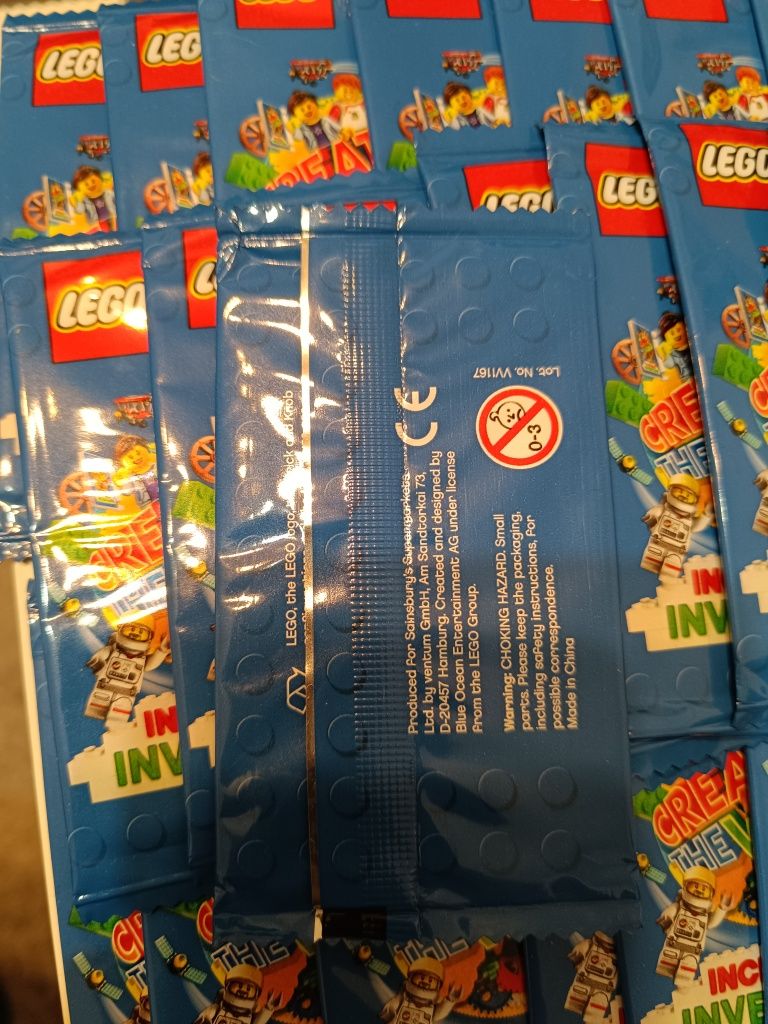 Zestaw kart LEGO Nowe 175 opakowań Cena za całość !!!