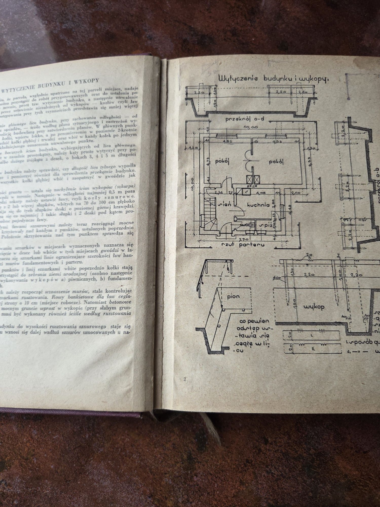 Książka z 1949 r  Ustroje budowlane