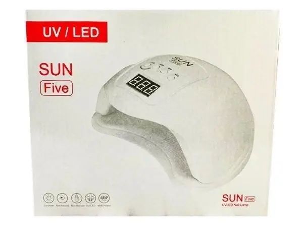 Лампа для манікюру та педикюру SUN Five Nail 48 Вт гібридна UV/LED
